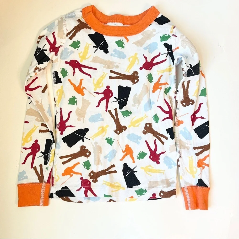 Hanna Andersson Star Wars Orange and White Pajama Set